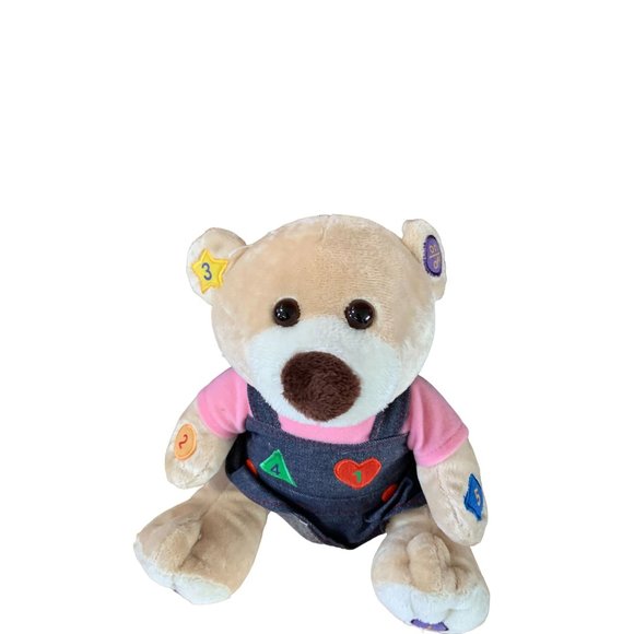 Caltoy Plush Bear Plush Stuffed Animal Toy Bear Interactive Talking Press Circle - Picture 2 of 4